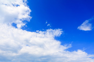 Naklejka na ściany i meble blue sky vivid with the cloud in summer art of nature beautiful and copy space for add text