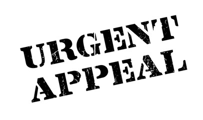 Fototapeta premium Urgent Appeal rubber stamp. Grunge design with dust scratches. Effects can be easily removed for a clean, crisp look. Color is easily changed.