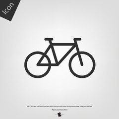 Fototapeta premium Bicycle vector icon