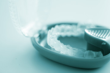 Invisible dental aligners case