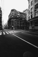 Rue déserte de Shanghai
