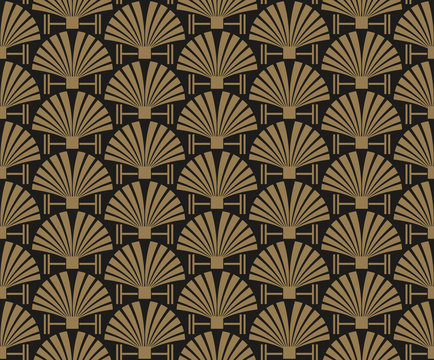 art deco, wallpaper pattern, vector 