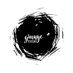 Ink vector brush strokes. Vector illustration. Grunge hand drawn watercolor texture. Space for text.