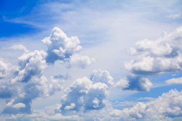 blue sky with rain cloud in summer art of nature beautiful and copy space for add text