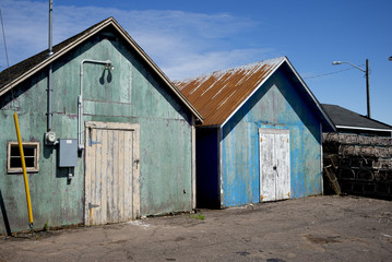 Weathered sheds, Prince Edward Island, Canada