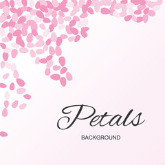 Pink Flying Petals Background