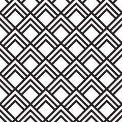 Seamless antique palette simple art deco wave scales pattern vector. Seamless Art-Deco Vintage Pattern