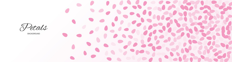 Pink Flying Petals Background