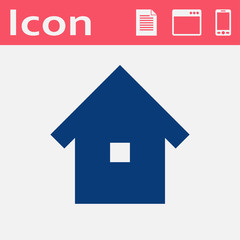 flat icon of house