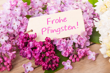 Frohe Pfingsten! Grußkarte