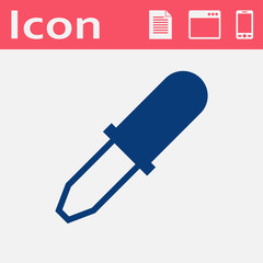 flat icon of pipette