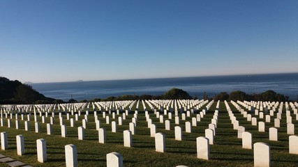 Obraz premium military cemetary point loma
