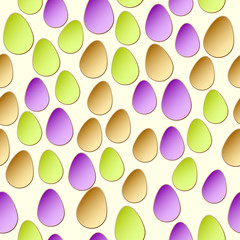 Easter egg seamless pattern