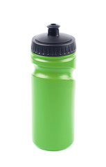 Plastic sport water bottle isolated