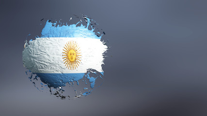 3d illustration of the flag