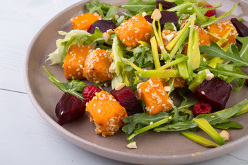 Pumpkin salad plate