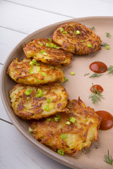 Russian draniki dish