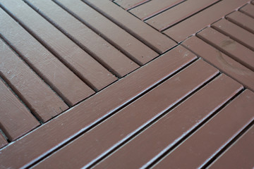 Wooden trellises.Painted brown.Striped