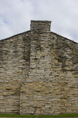 Limestone Brick Chimney