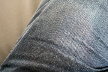 Texture of dark blue Jeans leg