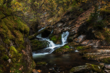 Waterfall on river Shinok