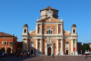 Fototapeta na wymiar Cathedral of Carpi, Modena, Italy