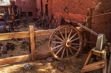 Calico, USA-November 25,2013:The  ghost town  Calico, California, United States, founded  as a...