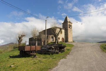 The village of Peracuelles in the province of Cantabria