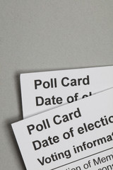 Fototapeta premium Poll Card for the UK General election