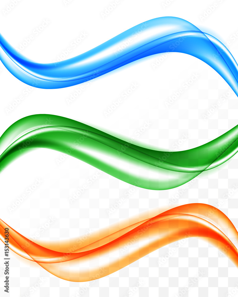 Poster Abstract elegant dynamic waves collection