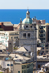 Fototapeta na wymiar Genoa cathedral, Italy