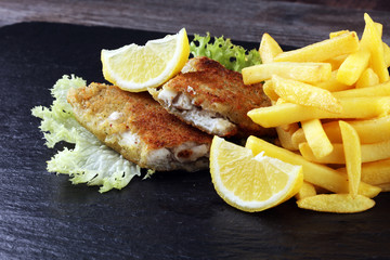 traditional British fish and chips