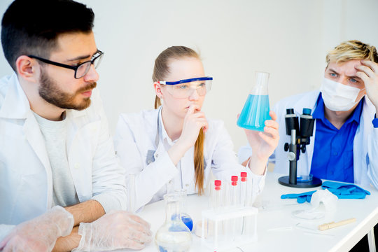 Scientists at laboratory