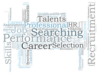 Recruitment word cloud