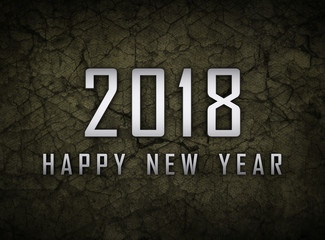    New Year 2018 - 3D Rendered Image 