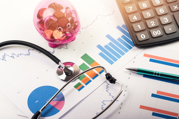 health care costs and budget planning concept
