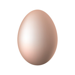Egg on a white background. Vector illustration