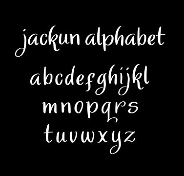 Jackun vector alphabet lowercase characters. Good use for logotype, cover title, poster title, letterhead, body text, or any design you want. Easy to use, edit or change color. 