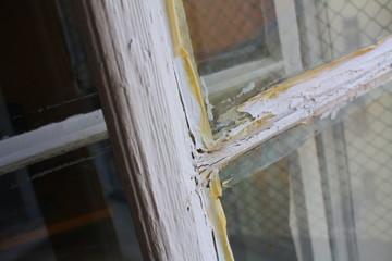 Old window at Prague´s apartement
