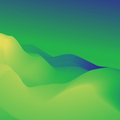 Colorful holographic background. Vector fluid motion effect.