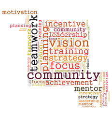 COMMUNITY word cloud