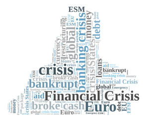 Financial crisis word cloud