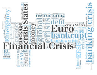Financial crisis word cloud
