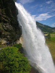 Wasserfall von hinten