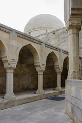 Fototapeta na wymiar Divan-hana in Shirvanshahs palace. Icheri sheher (Old Town) of Baku
