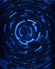 Obraz premium Neon circles abstract background