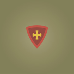 shield icon. flat design