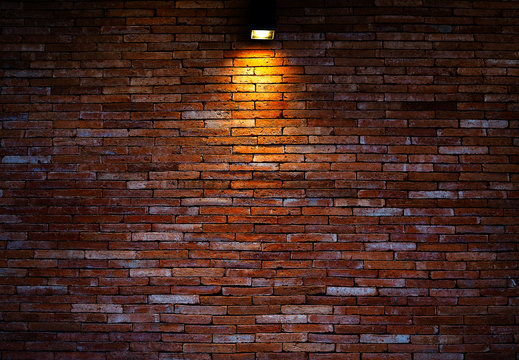 Brick wall background.