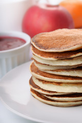 Stack of fresh pancakes