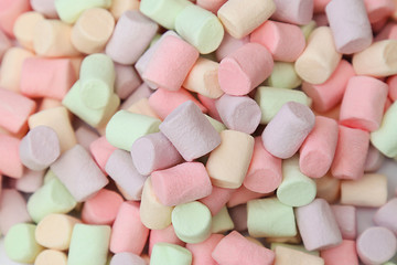 background multi-colored marshmallows